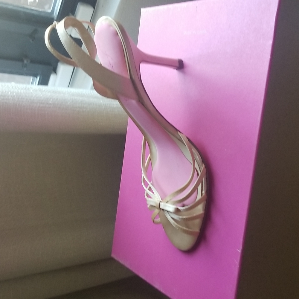 2 in. natural satin sandal 6.5